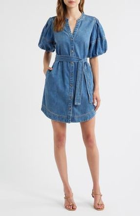 Rails Kingsley Denim Snap-Up Dress in Antique Blue at Nordstrom Rack, Size Medium