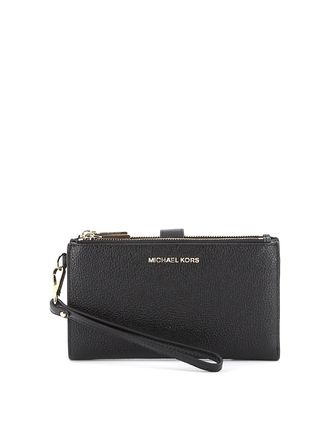 Michael Kors Jet Set leather double zip wallet