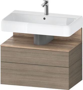 Duravit Duravit - Qatego Mueble Bajo Lavabo, 1 Extra&iacute;ble Y 1 Caj&oacute;n