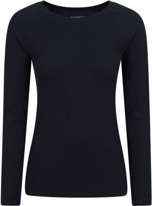 Mountain Warehouse Carmel Ribbed Seamless Thermal Top in Black at Nordstrom, Size Medium