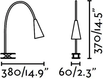 Faro Barcelona Lena L&aacute;mpara Pinza Blanca 52059