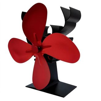 OEM Ventilador De 4 Aspas Para Estufa De Le&ntilde;a, Alimentado Por Calor, Calefacci&oacute;n Y Ahorro De Energ&iacute;a, Funcionamiento Silencioso, Ventilador De Chimenea Pa