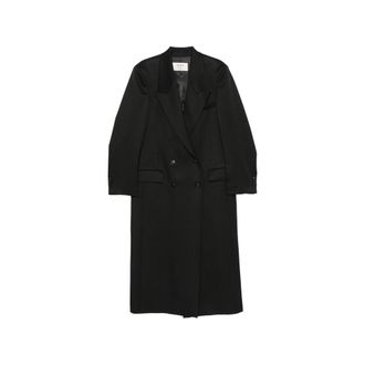 R&oacute;he Double-breasted Peaked-lapel Coat