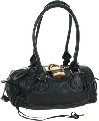Chlo&eacute; Pre-owned Handbags, female, Black, Size: ONE SIZE Pre-owned Leather Tote Bag