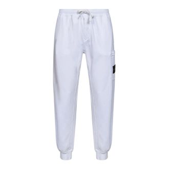 Stone Island Slim-fit Joggers with Cargo Pocket - male - Stone Island - Sweatpants - White - XL - Trousers