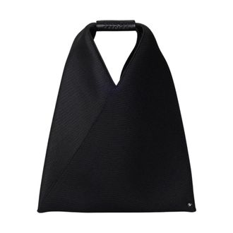 Maison Margiela Handbags, female, Black, ONE SIZE, Japanese Textured Fabric Tote Bag