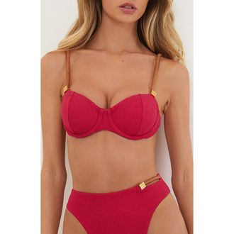 Vix Firenze Aika Mel Bikini Top in Red at Nordstrom Rack, Size X-Large