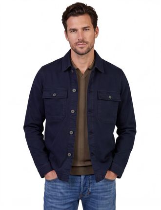 Mos Mosh Navy met borstzakken Mos Mosh overshirt