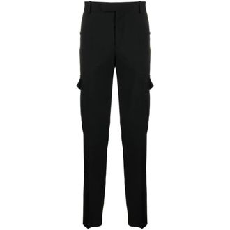 Alexander McQueen Broeken, Heren, Zwart, M, Slim-fit Broeken