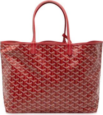 Goyard Pre-owned Womens Goyardine Saint Louis Pm - Red Textile - One Size