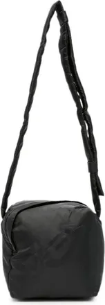 Yohji Yamamoto Tassen, Heren, Zwart, ONE Size, Polyester, Gewatteerde Crossbody Schoudertas