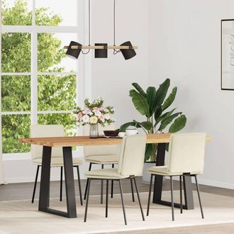vidaXL Vidaxl - Sillas De Comedor 4 Unidades Terciopelo Crema