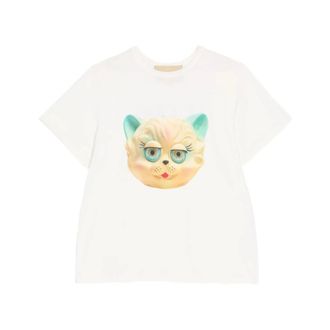 Valentino Cotton Crew-Neck T-Shirt - male - Valentino - T-Shirts - White - XL - Tops