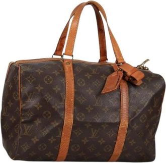 Louis Vuitton Pre-owned Weekend Bags, female, Brown, Size: ONE SIZE Pre-owned Canvas Weekend Bag