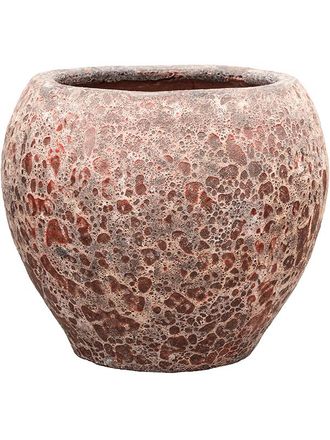 Baq Grosser, exklusiver In-/Outdoor Blumentopf Lava Balloon &oslash; 54/ H 50 cm - Pink