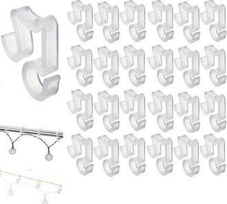 OEM 25 Piezas, Ganchos Para Aleros Resistentes A La Intemperie, Ganchos De Montaje Resistentes, Adecuados Para Colgar Adornos Navide&ntilde;os