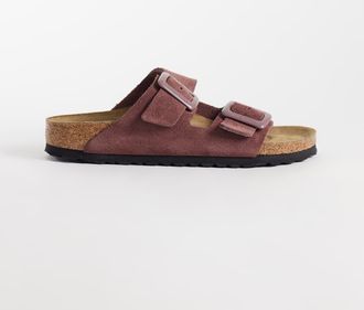 Birkenstock Arizona sandali pianta stretta in pepper-Rosso