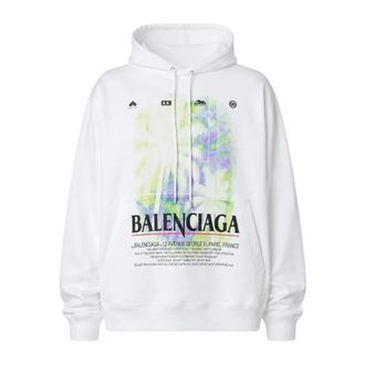 Balenciaga Hoodies & sweatvesten, Heren, Wit, M, Hoodies