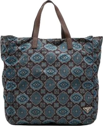 Prada Pre-owned Vintage Tote Bag - Dames - Vintage Shopper - Veelkleurig - ONE Size - Leer - Vintage