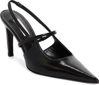 Toteme Sharp Pointed Toe Slingback Pump in Black at Nordstrom, Size 12Us