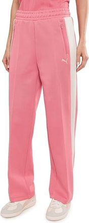 Puma T7 Always On Straight Track Pants Womens Clothing Wild Pink : XL, Cotton/Polyester