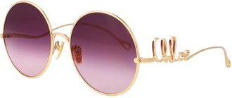 Chlo&eacute; Ch 0329S Zonnebril - Dames - Zonnebrillen - Geel - 60 MM - Accessoires