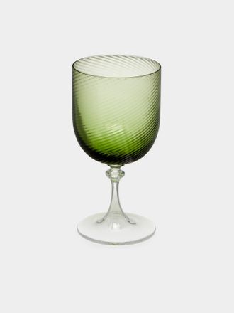 NasonMoretti Twisted Soraya Hand-Blown Murano Red Wine Glass