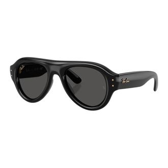 Ray-Ban Aviator Puffer - Heren - Zonnebrillen - Zwart - 50 MM - Nylon - Accessoires