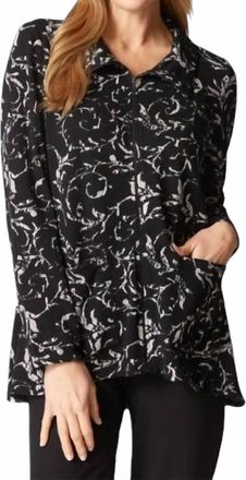 Habitat Jacquard Scroll Swing Jacket In Black