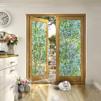 No Brand L&aacute;mina Electrost&aacute;tica De Vidrio Esmerilado Para Ventanas De 50x200 Cm, L&aacute;mina Reutilizable Con Efecto Vidriera Para La Decoraci&oacute;n De Habitaciones