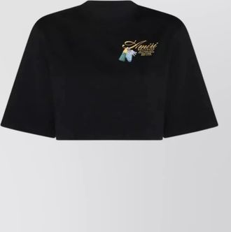 Amiri chateau keys cropped t-shirt shirt embroidery
