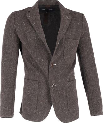 Comme Des Gar&ccedil;ons Comme Des Garcons single-breasted blazer van bruine wol