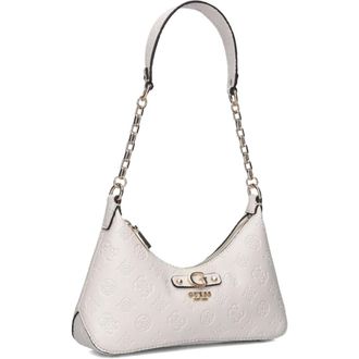 Guess Shoulder Bags, female, White, Size: ONE SIZE Gerty Top Zip Shoulder Bag