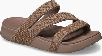Crocs Womens Getaway Strappy Womens Sandals - Brown - Size: 4