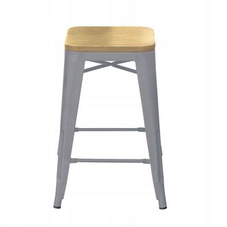 OEM Taburete De Bar, Trona, Loft Plateado
