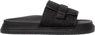 Fendi Sliders, male, Black, Size: 11 1/2 US Sandal E26