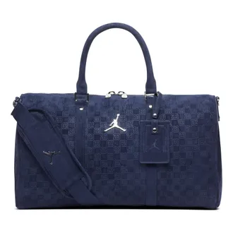 Nike Jordan Suede Monogram Duffel 25L Midnight Navy IQ5742-410