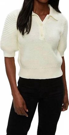Michael Stars Marley Popover Sweater Top In Cream