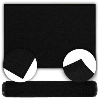 OEM Felpudo De Goma, Liso Negro, Antideslizante, Suave, 120x180cm