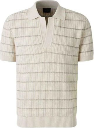 Brioni Polo Shirts, male, Beige, Size: XL Polo Shirt