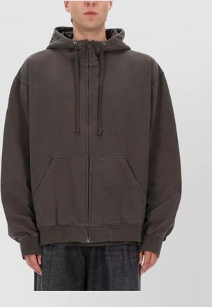 Maison Margiela hooded knitwear featuring front pockets