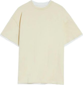 Jil Sander T-shirt girocollo in cotone - Toni neutri