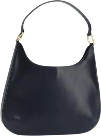 Ferragamo Pre-owned Shoulder Bag - Dames - Vintage Schoudertas - Blauw - ONE Size - Leer - Vintage