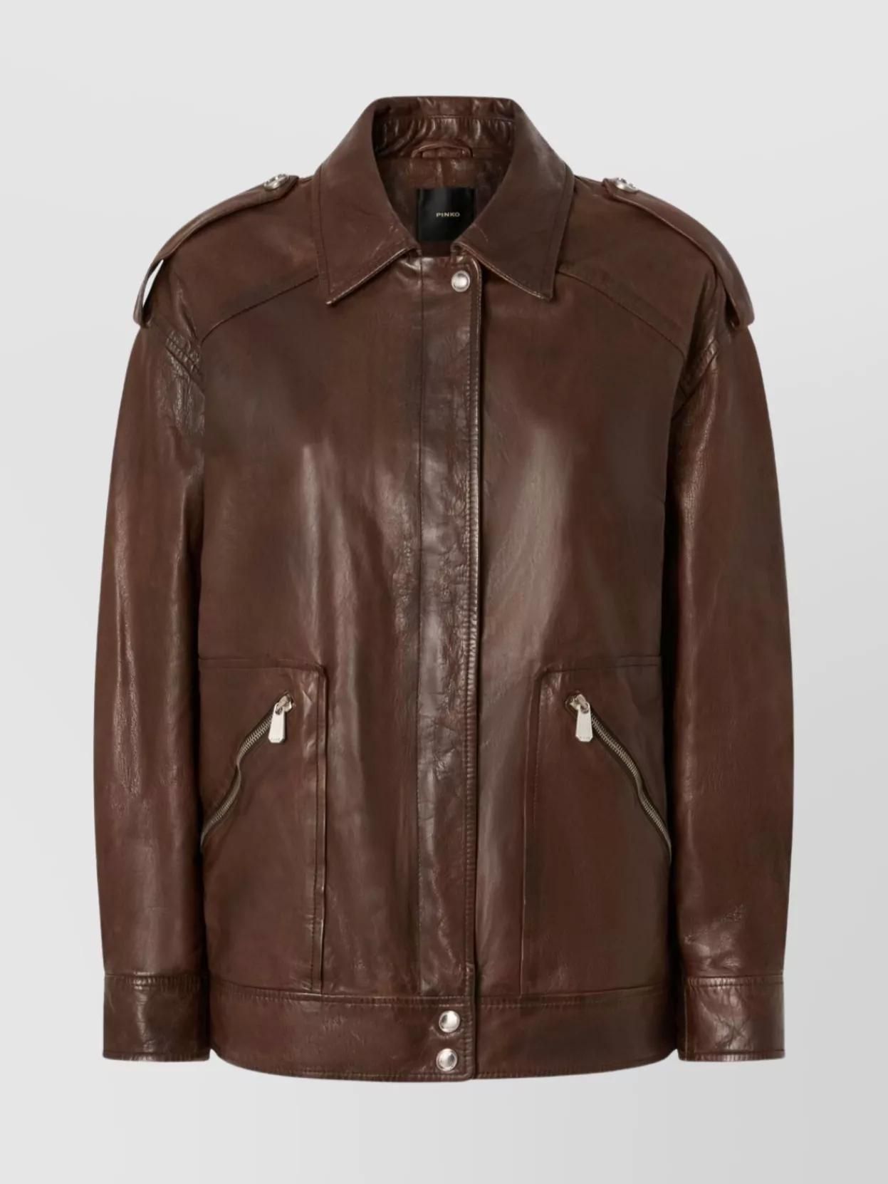 ジャケット PINKO Women Jackets HUMAHUACA100180A14IL44 BROWN BROWN Women Jackets HUMAHUACA100180A14IL44 ジャケット PINKO