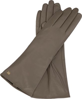 Kazar Leren handschoenen voor dames met touchscreenfunctie - Dames - Handschoenen - Beige - M - Leer - Accessoires