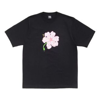 St&uuml;ssy S Flower T-Shirt Black 1905189-BLAC