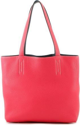 Hermès Blue Nuit Taurillon Clemence Leather Tote Bag (Pre-Owned)