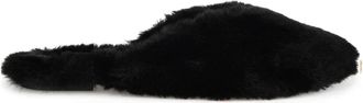 Journee Collection Sundown Slippers Womens Black Faux Fur Mule ZOGG1923