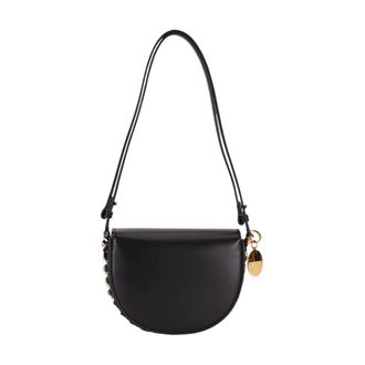 Stella McCartney Frayme Schoudertas - Dames - Schoudertassen - Zwart - ONE Size - Leer - Tassen