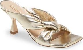 Stuart Weitzman Playa 75 Knot Sandal in Platino at Nordstrom Rack, Size 6.5